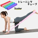 送料無料 トレーニングチューブ ストレッチバンド エクササイズバンド ...(4)