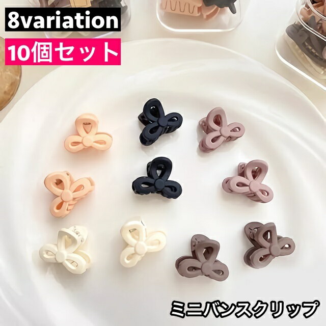 送料無料 ミニバンスクリップ ヘアクリップ 10個セット ヘアアクセサリー レディー...