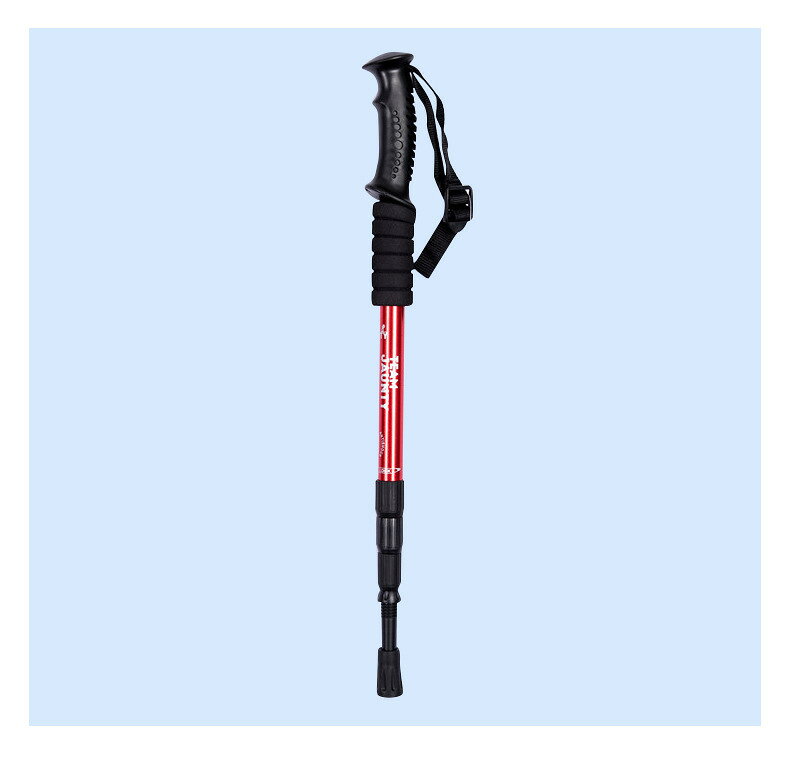 送料無料 トレッキングポール 登山ストック 単品 1本 杖 伸縮式 長さ調節可能 I型...