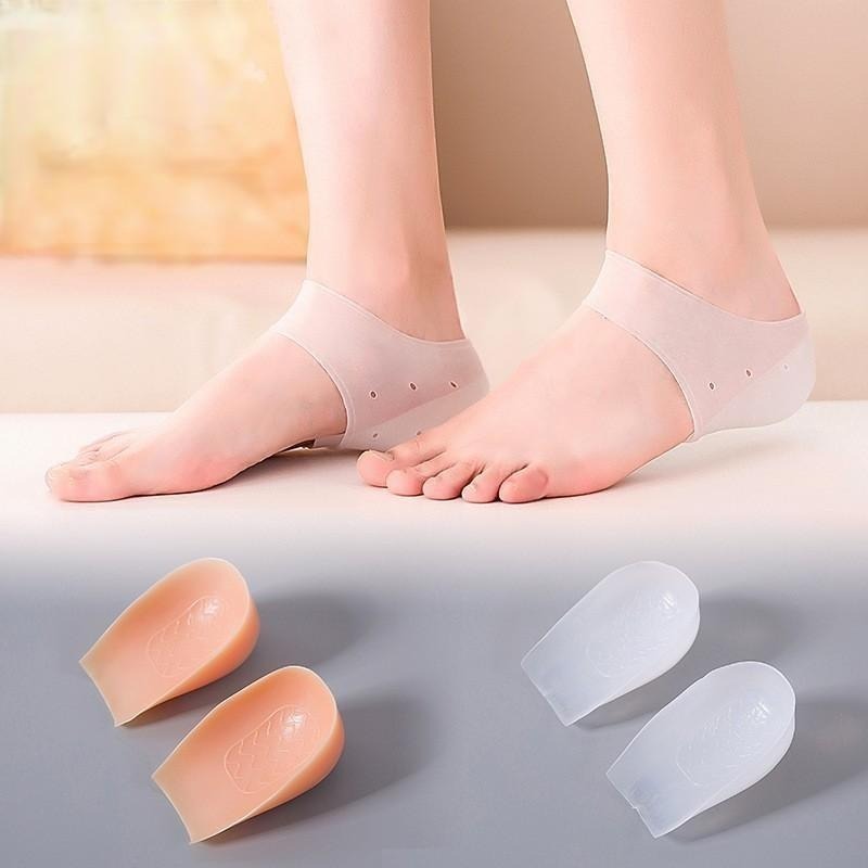 送料無料 かかとサポーター シークレットインソール 2点セット 両足用 1ペア レディース メンズ 男女兼用 シンプル 足 踵 かかとケア 保護 ガード 靴擦れ防止 スポーツ お出かけ 白 ベージュ 3