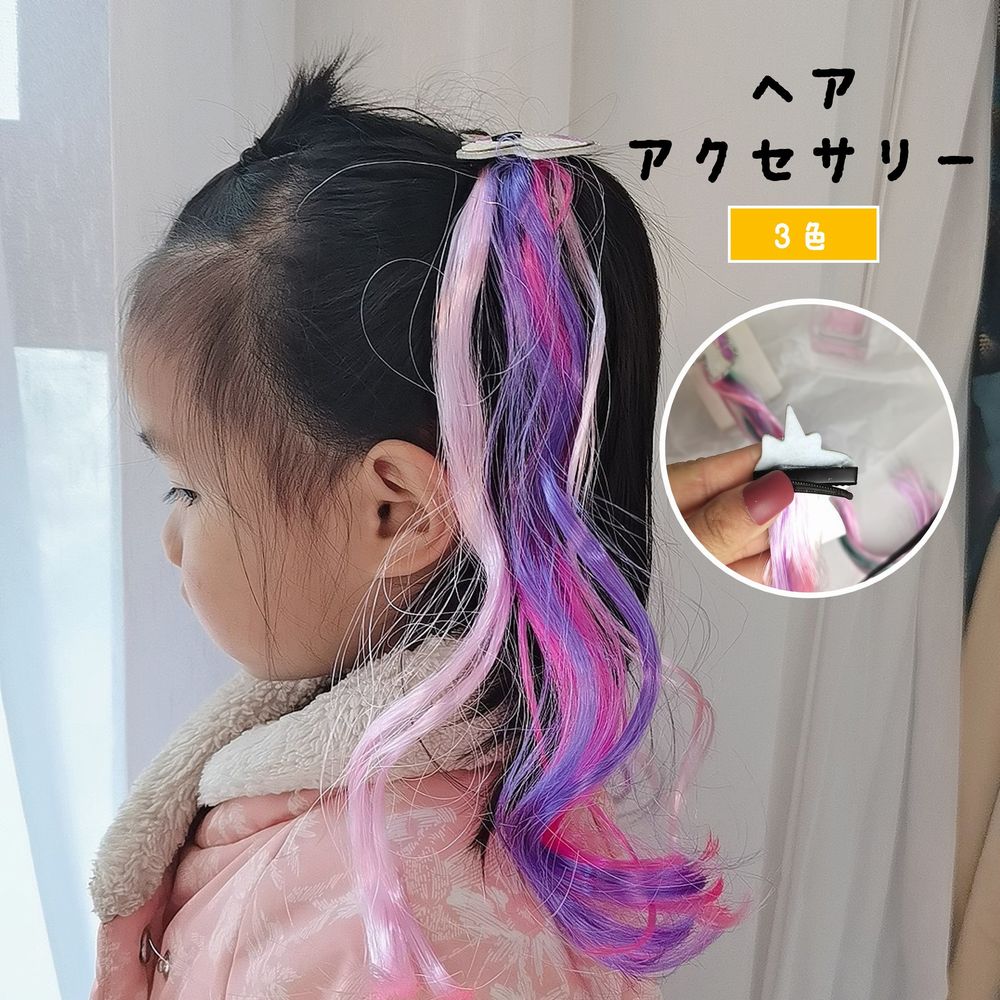 送料無料 ヘアアクセサリー ヘアピン ヘアクリップ つけ毛 ポイントウィッグ エク...
