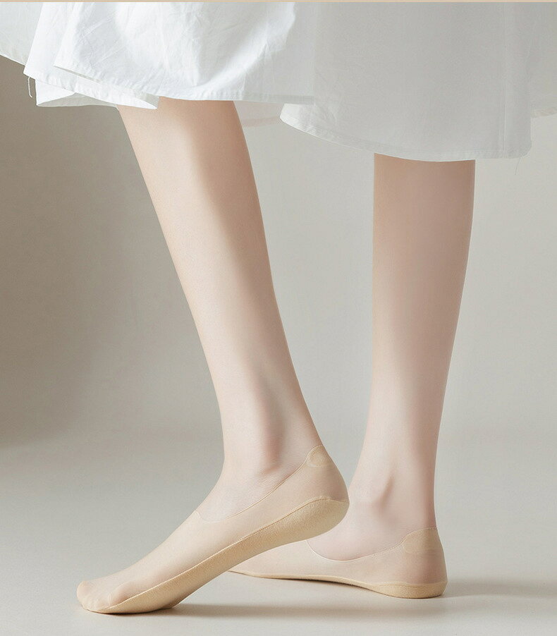 LaForestの送料無料 フットカバー カバーソックス 2足セット レディース 女性 婦人 パンプスソックス 靴下 くつ下 ソックス 深履き つま先あり 黒 グレー 白 ピンク シンプル カラバリ豊富｜アングル3