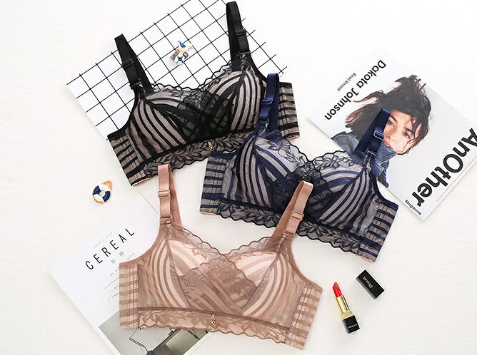 送料無料 フルカップブラ スタンダードショーツ 2点セット ノンワイヤー ブラジャー ショーツ レディース 女性 インナー 下着 3段 4列ホック 調節可 脇高 レース 花柄 お洒落 婦人 (3)