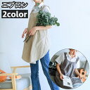 送料無料 エプロン カフェエプロン キッチンエプロン レディース 女性 ポケット付き 無地 シンプル 可愛い お洒落 料理 掃除 家事 台所 汚れ防止 普段使い キッチン用品 日用品