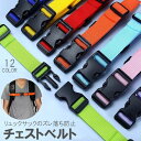 送料無料 チェストベルト リュックベルト 大人用 子供用 メンズ レディース 肩ズレ防止 肩ベルト 固定紐 バックル リュックサック バックパック カラバリ豊富