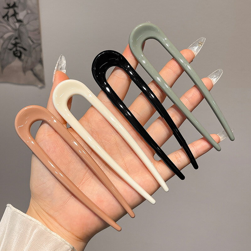 送料無料 かんざし 簪 U字型 Uピン レディース ヘアアクセサリー 髪飾り 髪留め ヘ...