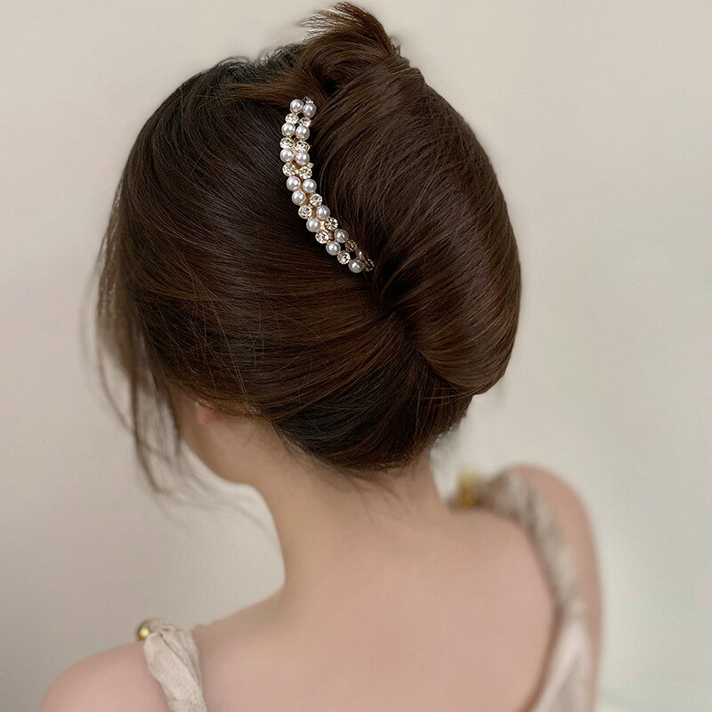 送料無料 ヘアコーム 夜会巻きコーム レディース ヘアアクセサリー 女性用 フェイ...