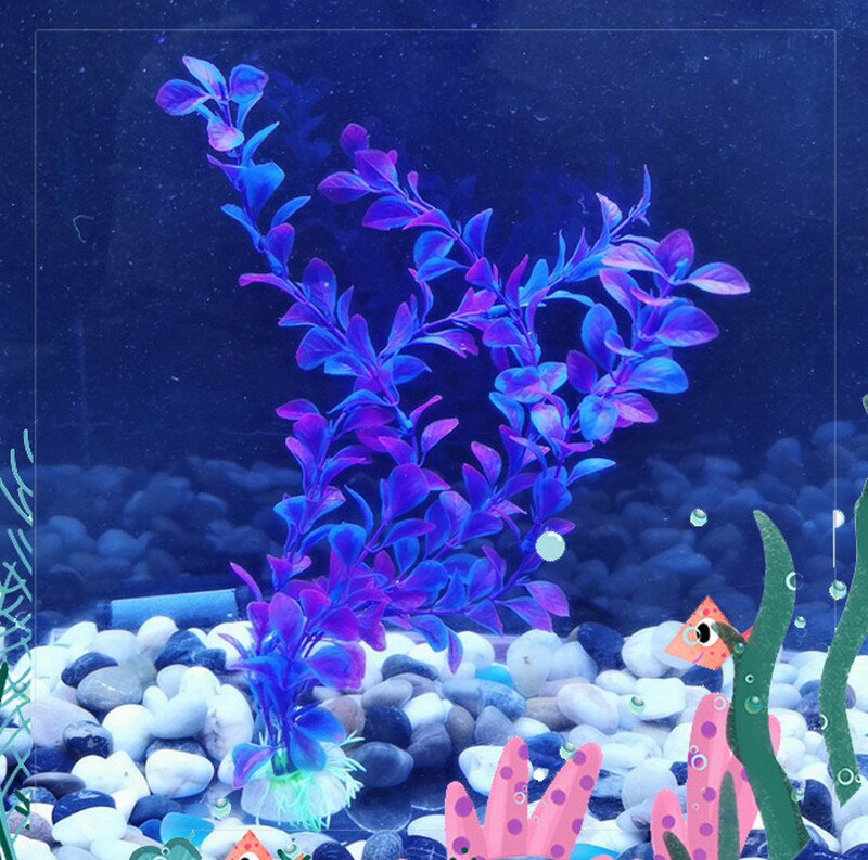 送料無料 人工水草 3本セット 造花 グリーン 熱帯魚 メダカ 金魚 水槽レイアウト ...