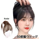 送料無料 前髪ウィッグ ポイントウィッグ 3D 前髪 自然 部分ウィッグ クリップ付き ワンタッチ 付け毛 つけ毛 かつら ナチュラル イメチェン コスプレ きれいめ
