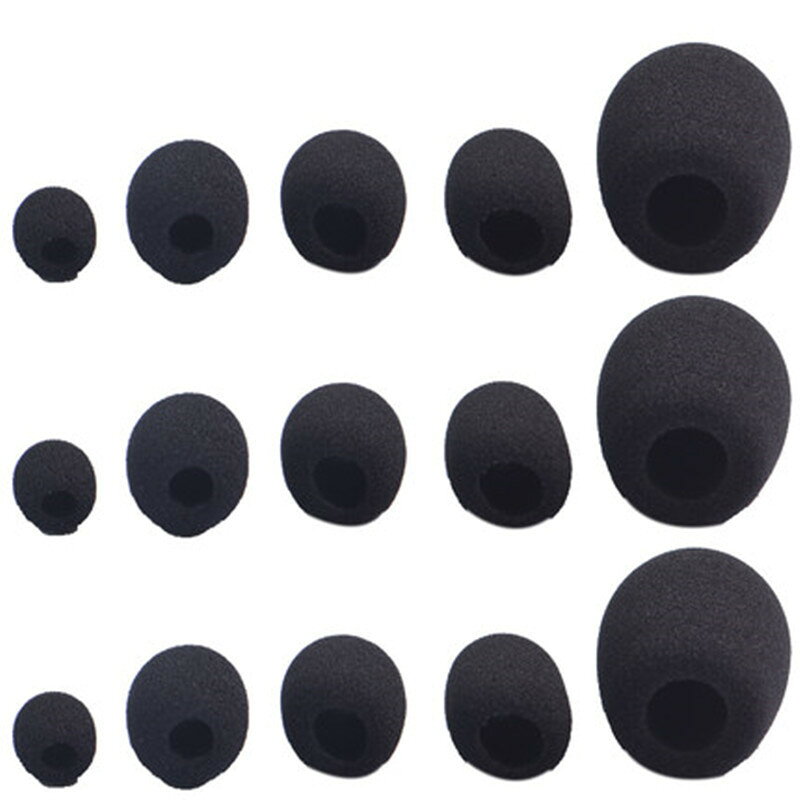 送料無料 マイクスポンジ マイクカバー 5個セット 6mm 8mm 10mm 12mm 15mm 小型マイク ヘッドセットマイク ピンマイク 交換 取替 予備 laforest-10137692 LaForest サンプル画像2