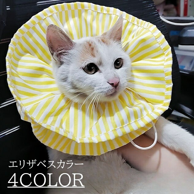 柔らかいのでストレスを感じにくい♪ 縞々模様がかわいい、猫・小型犬向けエリザベスカラーです。 【サイズについて】 画像をご参照ください。 【カラーについて】 生産ロットにより柄の出方や色の濃淡が異なる場合がございます。 お使いのモニターや撮影時の光の加減などにより 画像と実際の商品のカラーが異なる場合もございます。 予告なしにカラーやデザインなどの変更がある場合もございます。 【素材について】 ポリエステル