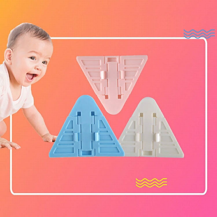 送料無料 ドアストッパー 2個セット 2個入り ドアロック 戸口ロック チャイルドロック ベビー 赤ちゃん 子供 三角形 トライアングル シンプル 窓 いたずら 指はさみ 防止 白 青 ピンク