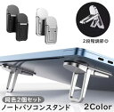 送料無料 ノートPCスタンド 同色2個セット 2段階 高さ調節 折りた...(3)