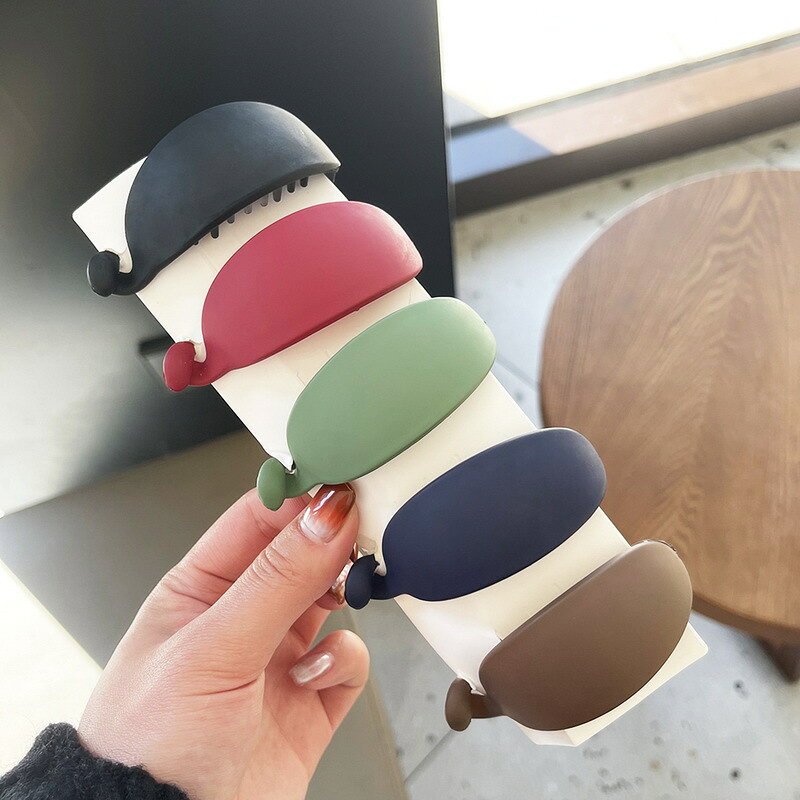 LaForestの送料無料 ヘアクリップ バナナクリップ レディース 女性用 ヘアアクセサリー ソリッドカラー 単色 シンプル ヘアアレンジ まとめ髪 髪留め 髪飾り きれいめ お出かけ お呼ばれ おしゃれ 大人かわいい｜アングル3