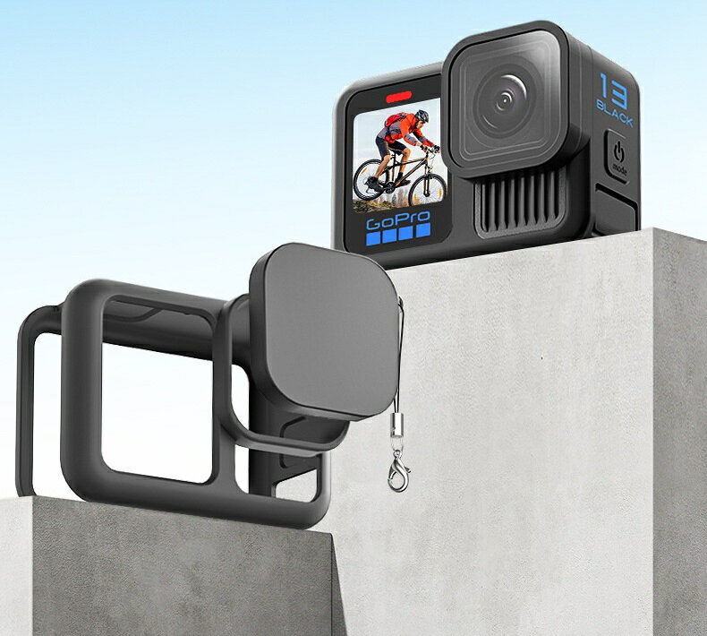 送料無料 GoPro用 シリコンケース バッテリーカバー レンズカバー ハンドストラッ...
