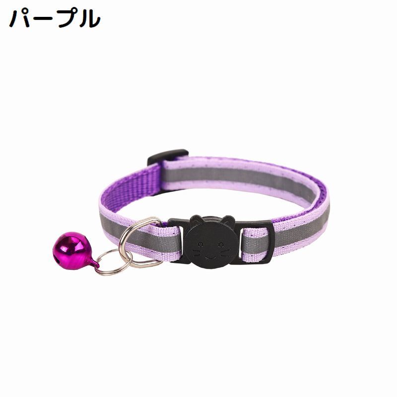 送料無料 猫用首輪 カラー ペット用品 ネコ アクセサリー チョーカー 首飾り 鈴付...