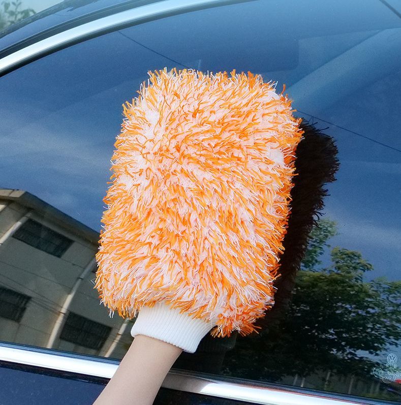 送料無料 洗車グローブ 洗車用スポンジ カー用品 ケア ボディ洗浄 車用品 シンプル...