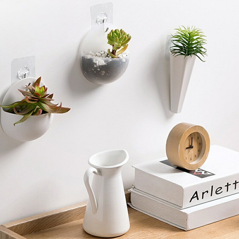 送料無料 壁掛けプランター ミニプランター 単品 植木鉢 ウォールフック付き 観葉植物 水耕栽培 サボテン 室内 おしゃれ かわいい 小さめ