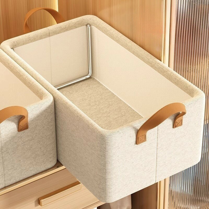 LaForestの送料無料 衣類収納ボックス 収納ケース 折りたたみ式 日用品雑貨 取っ手付き 持ち手 引き出し 押し入れ 四角 整理整頓 便利｜アングル2