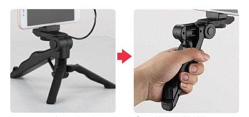 送料無料 スマホ用三脚 LEDライト マイク スマホホルダー 動画撮影ツール Bluetoot...