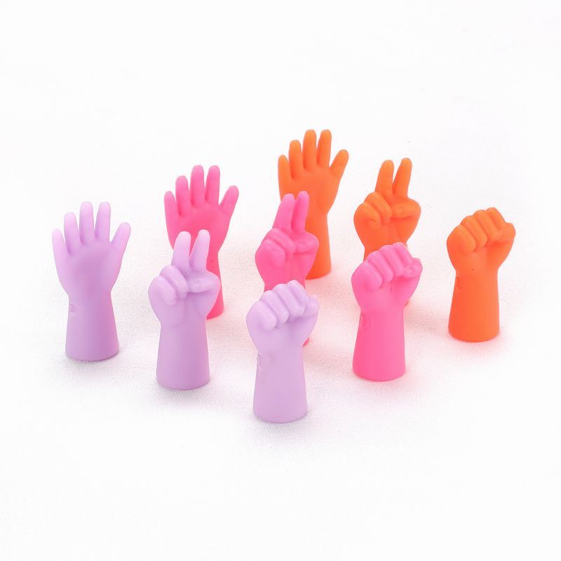 送料無料 棒針キャップ 6個セット シリコン製 ニードルキャップ 編み針キャップ 手芸用品 編み棒 編み物 便利 可愛い 面白い ユニーク 3