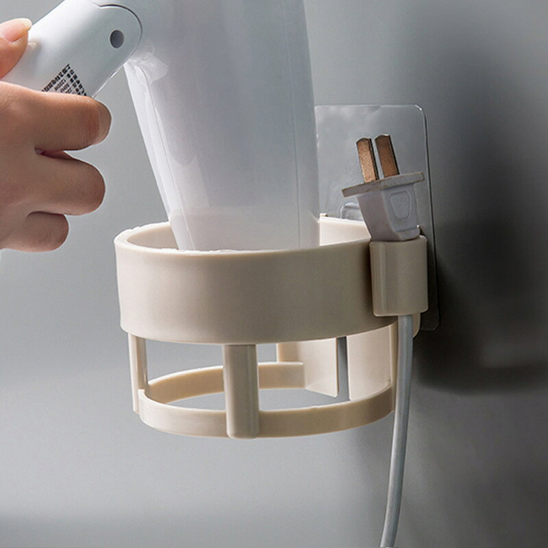 LaForestの送料無料 ドライヤーホルダー ドライヤーラック ドライヤー収納 収納ラック 収納ホルダー 壁掛け 貼り付け 取り付け簡単 ドライヤー置き 粘着 シール 工具不要 穴あけ不要 簡単設置 便利アイテム シンプル スタイリッシュ 洗面所 脱衣所｜アングル2