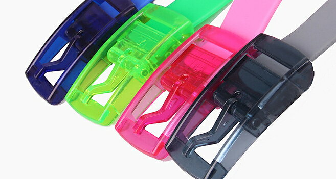 送料無料 ラバーベルト レディース 女性 シリコン ピンバックル プラスチックバッ...