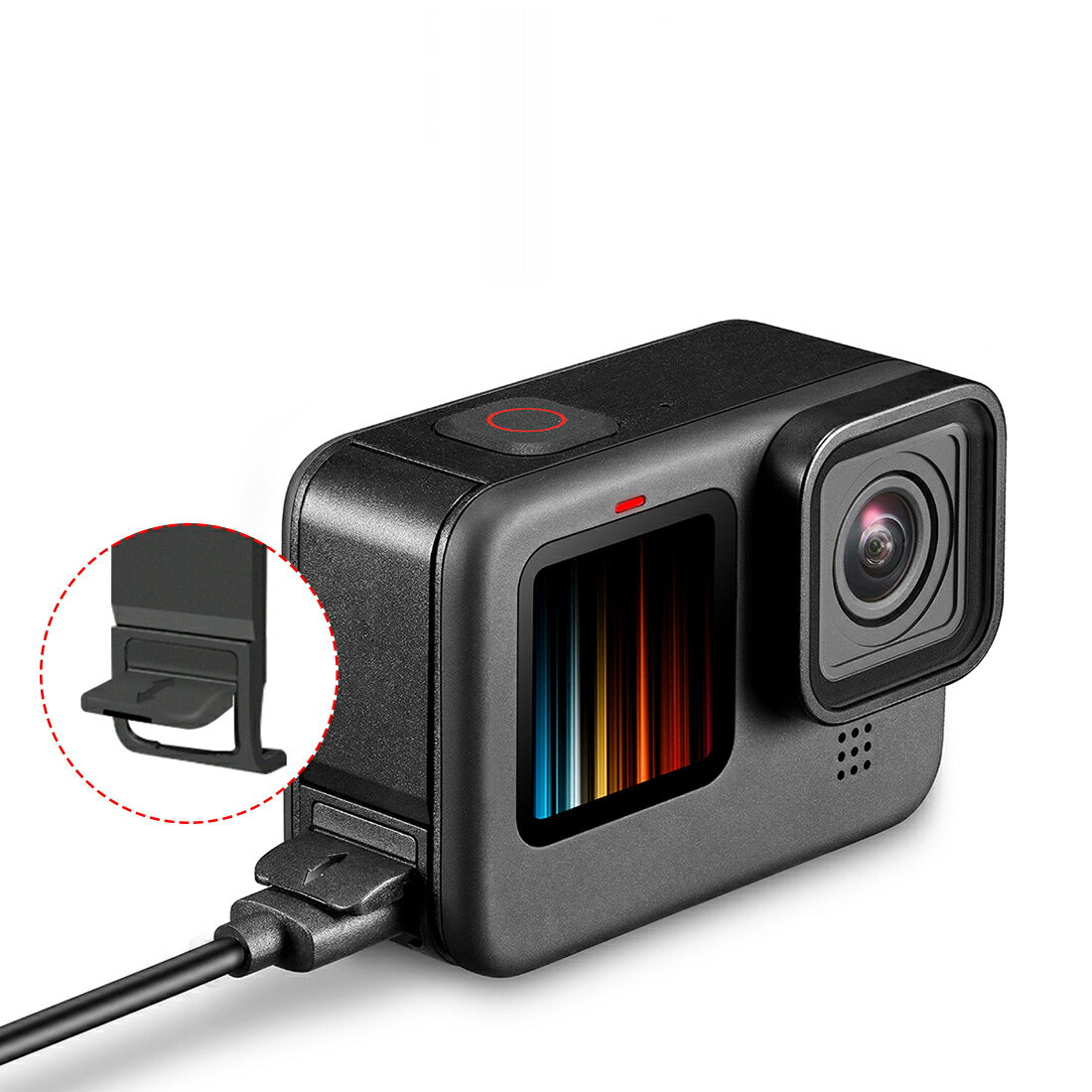 ����̵�� GoPro�ѥХåƥ꡼���С� �����ɥ��С� Hero10�� Hero9�� ���� ���ӳ� ���Ų�ǽ ���դ� �ݸ� ���մ�ñ �ե� �����ץ���
