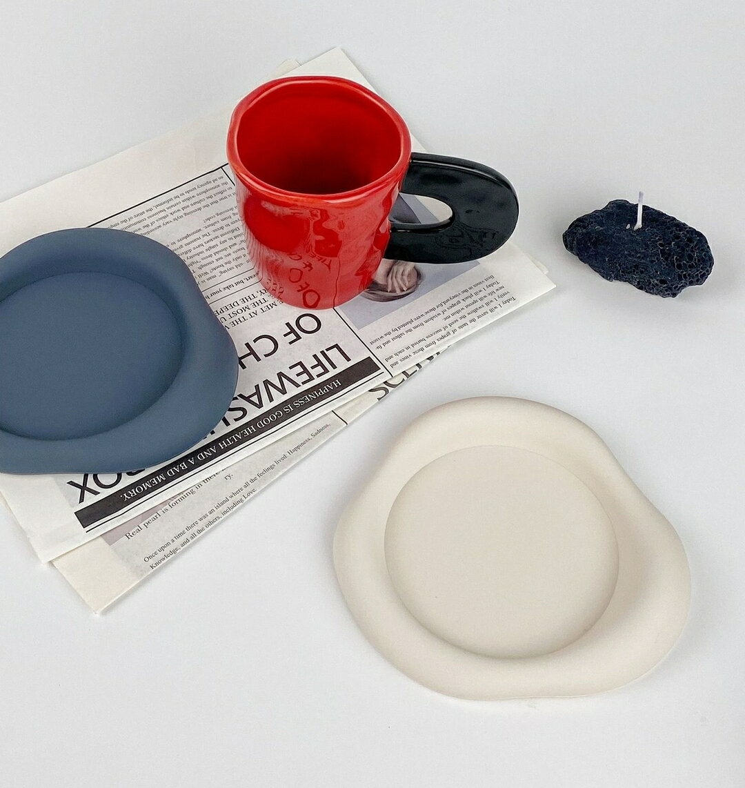 送料無料 コースター グラス置き 単品 キッチン用品 コップ置き カップ受け 小物置き トレイ 受皿 水滴対策 かわいい おしゃれ シンプル laforest-10164130 LaForest サンプル画像3