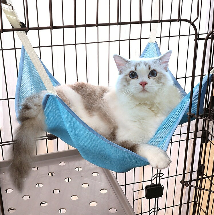 送料無料 猫用ハンモック ベッド ケージ用 猫 ネコ ペット用品 吊り下げ 取り付け...