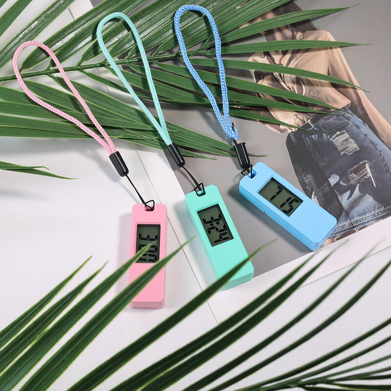 送料無料 デジタル時計 キーホルダー型 ストラップ付き 懐中時計 ミニ ウォッチ ハンドストラップ コンパクト 小さい 吊り下げ 可愛い お洒落