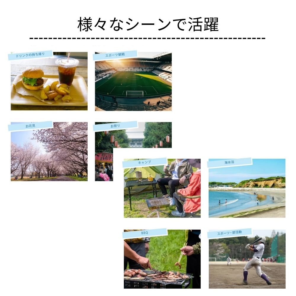 ボトルキャリアー 6本収納 ドリンクバスケット 折り畳み式 ボトルキャリー ドリンクホルダー ボトルキャリア スクイズボトル ドリンクラック ドリンク収納 折りたたみ 取っ手付き ボトルラック 手提げ 瓶ケース 瓶ホルダーワイン ビール ジュース ウォーターボトル レジャー laforest-10101241 LaForest サンプル画像3