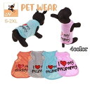 送料無料 ドッグウエア ペットウェア タンクトップ トップス ラウンドネック プルオーバー 犬の服 犬服 英字 ロゴ 英語 ハート 猫服 ネコ イヌ お出かけ おしゃれ カジュアル お散歩 ペットグッズ キャット 小型犬 中型犬 S M L XL 2XL 汚れ防止 袖なし ブルー 青 オレンジ