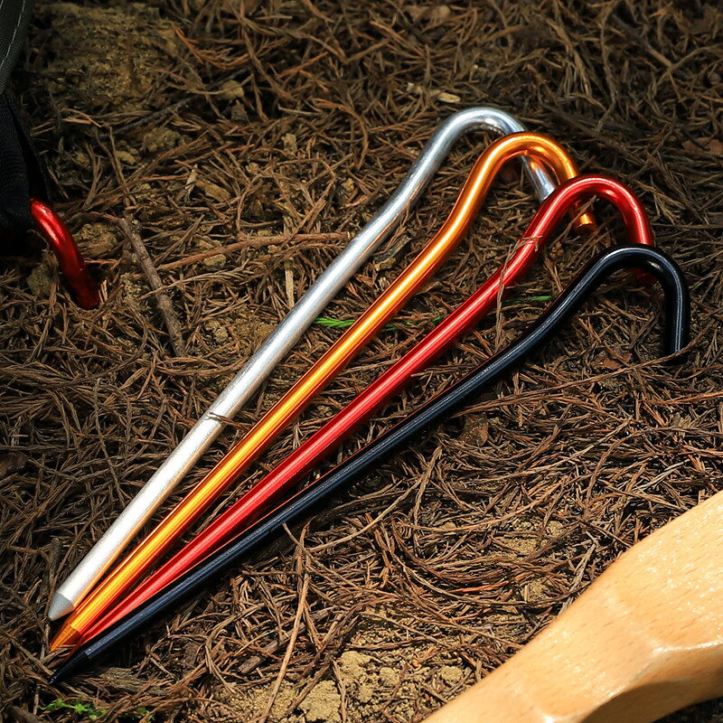 送料無料 テントペグ 4本セット タープペグ ピンペグ 固定ピン 18cm テント設営 キ...