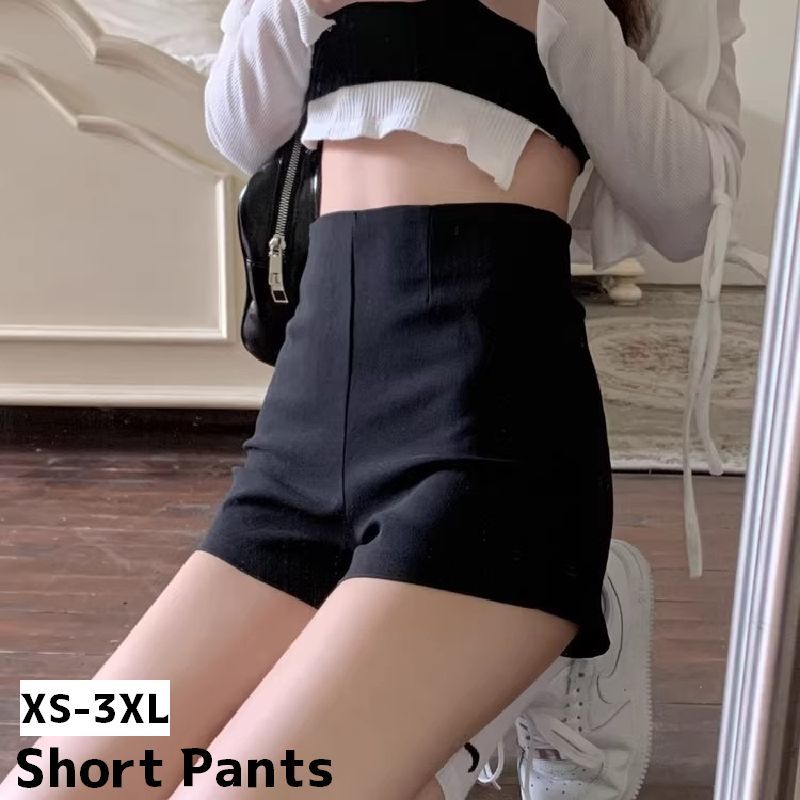 送料無料 ショートパンツ レディース ボトムス ホットパンツ インナーパンツ ハイウエスト オーバーパンツ カジュアル シンプル おしゃれ 透け防止