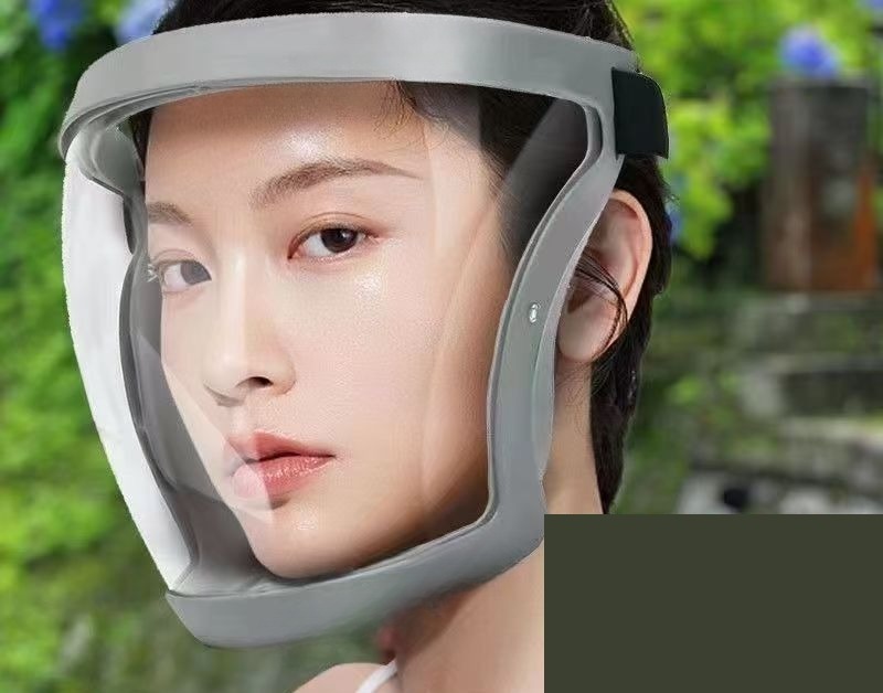 LaForestの送料無料 フェイスシールド フェイスガード フェイスカバー 保護シールド メンズ レディース 男女兼用 ユニセックス バンドタイプ シンプル 防風 アウトドア お出かけシーン｜アングル2