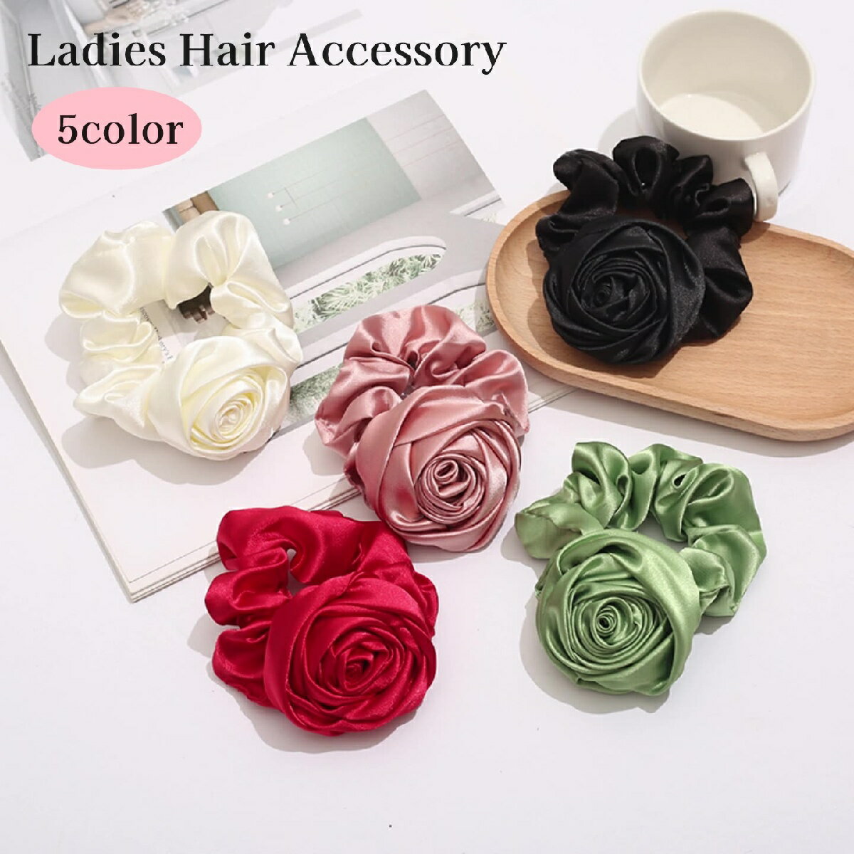 楽天市場】薔薇（シュシュ｜ヘアアクセサリー）：レディースジュエリー