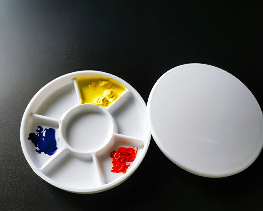 送料無料 パレット 水彩画 油絵 絵皿 画材 蓋有り 蓋なし カバー トレー 絵具パレ...