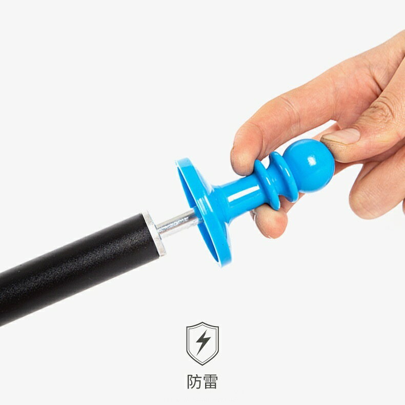 LaForestの送料無料 テントポールキャップ 4個セット 避雷キャップ 絶縁 アウトドア用品 テント部品 タープ 落雷防止 導電防止 先端 取り付け簡単｜アングル3