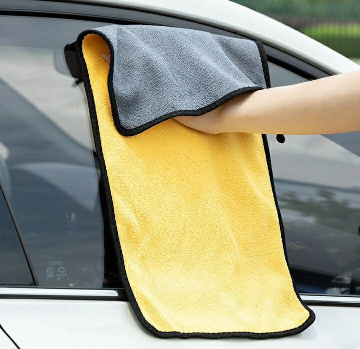 送料無料 洗車タオル 洗車クロス 2枚セット ループ付き 車用 カー用品 拭き取り 拭...