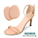 送料無料 ハーフインソール つま先用 中敷き 1足分 レディース メンズ 男女兼用 粘着式 クッション性 柔らかい 衝撃吸収 滑り止め 前滑り防止 靴用品 歩行...