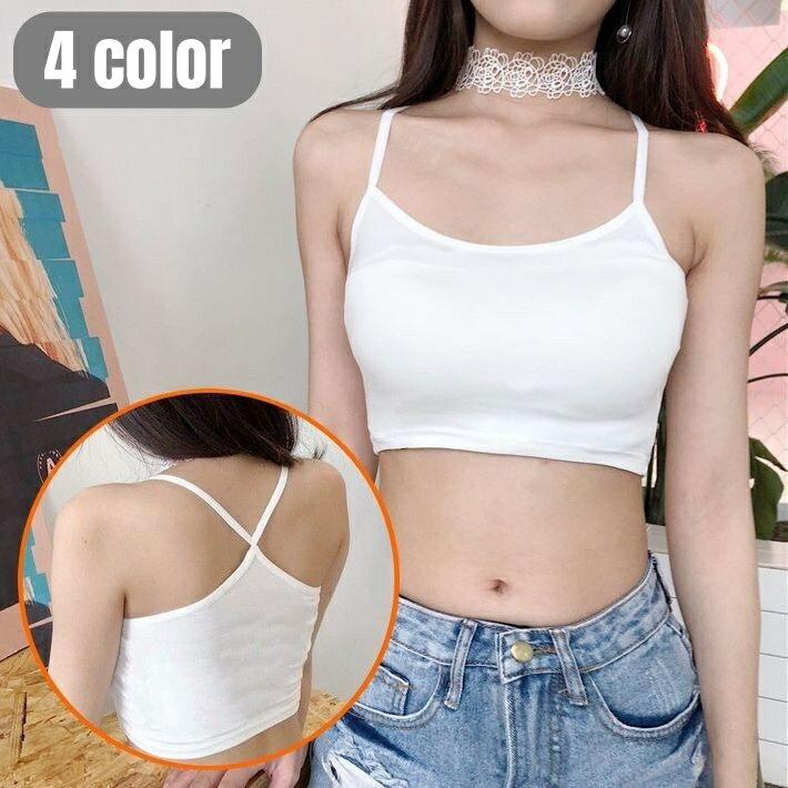 送料無料 ハーフキャミ キャミソール レディース 女性 ノースリーブ へそ出し ショート丈 無地 シンプル 美背中 セクシー 伸縮性 春夏