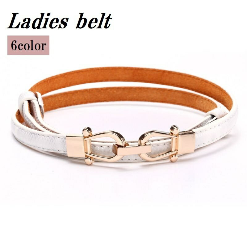 送料無料 ベルト レディース 女性 婦人 大きいサイズ ファッション小物 服飾小物 細ベルト レザー調 シンプル 無地 単色 サイズ調節 かわいい おしゃれ お出かけ 上品 見せベルト カジュアル 細見え 穴なし オフィス