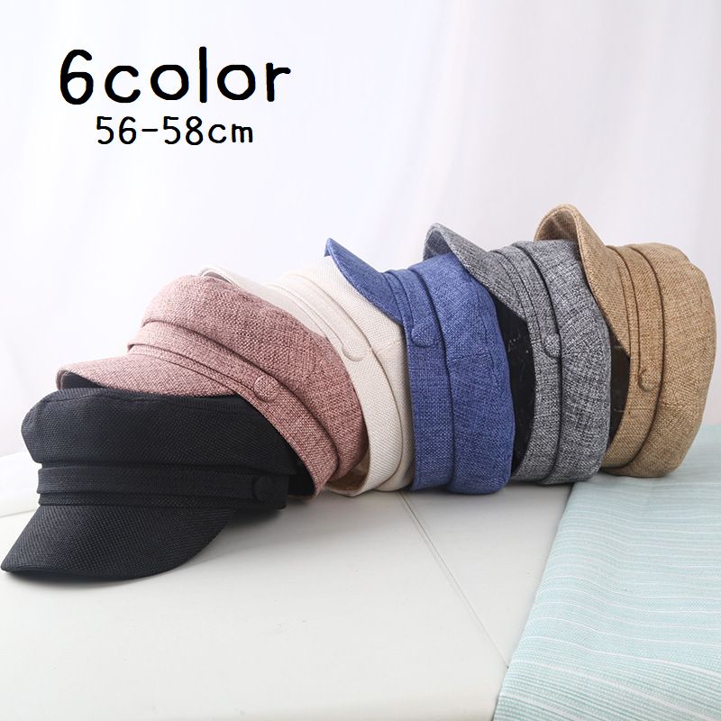 送料無料 キャスケット 帽子 レディース 女性 マリン サイズ調節 紫外線対策 UV対策 日焼け対策 普段使い おしゃれ カジュアル お出かけ お散歩