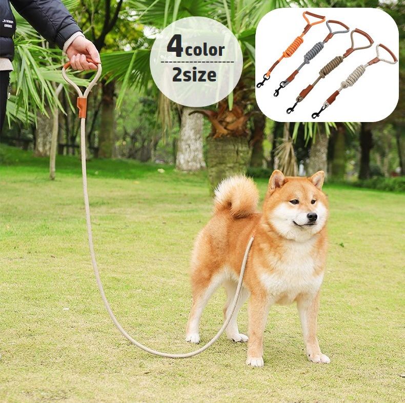 Rakuten - 送料無料 リード 反射材 犬用 ペット用品 牽引紐 散歩紐 縄 リーシュ 1.5m ナスカン 簡単装着 持ちやすい 夜光 夜間 ペットグッズ お出掛け イヌ用