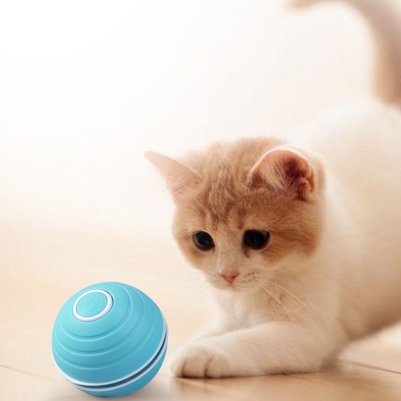 送料無料 猫用おもちゃ 電動ボール USB充電式 自動回転 ペット用玩具 ネコ 犬 動く...