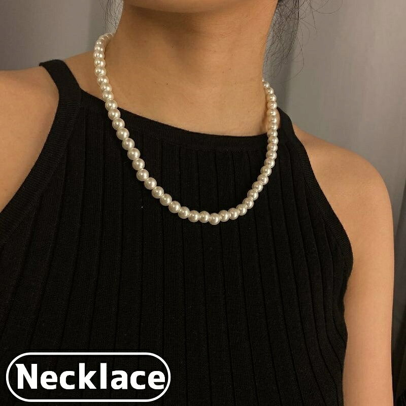 送料無料 ネックレス パール調ネックレス アクセサリー レディース 女性 フェイクパール 真珠風 上品 エレガント おしゃれ プレゼント ギフト 結婚式 パーティー