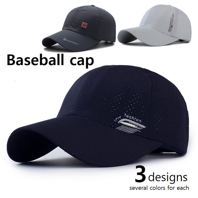 送料無料 キャップ 帽子 野球帽 メンズ ベースボールキャップ パンチング 6パネル サイズ調節可 春夏 通気性 紫外線対策 日焼け予防 カジュアル ロゴ