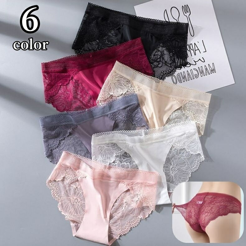 送料無料 ヒップハンガー レディース 女性用 婦人用 インナー 下着 パンツ アンダーウェア レース 透け感 花柄 フラワー ブラック ホワイト かわいい おしゃれ 黒 白 ベージュ