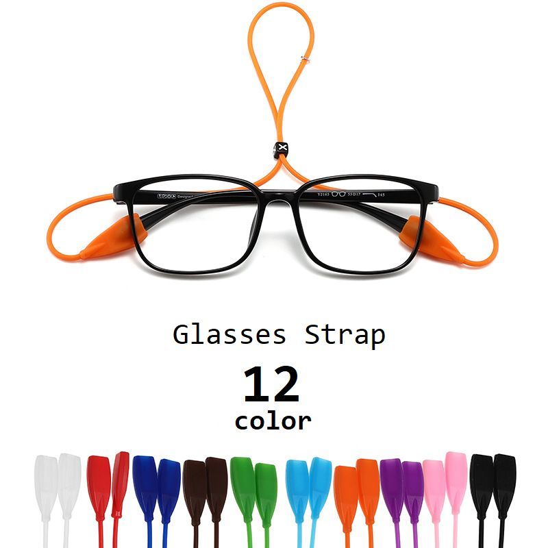 送料無料 メガネストラップ 眼鏡ストラップ シリコン 柔らかい 調節可能 メガネバンド 固定 簡単装着 滑り止め 首掛け ズレ落ち防止 落下防止 スポーツ 運動 ジョギング ランニング アウトドア